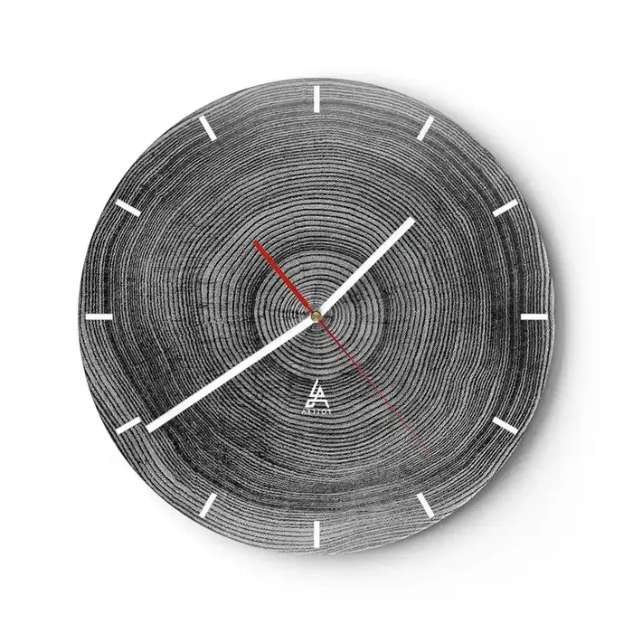 Reloj de pared – Reloj de vidrio – El paso del tiempo – 40×40 cm