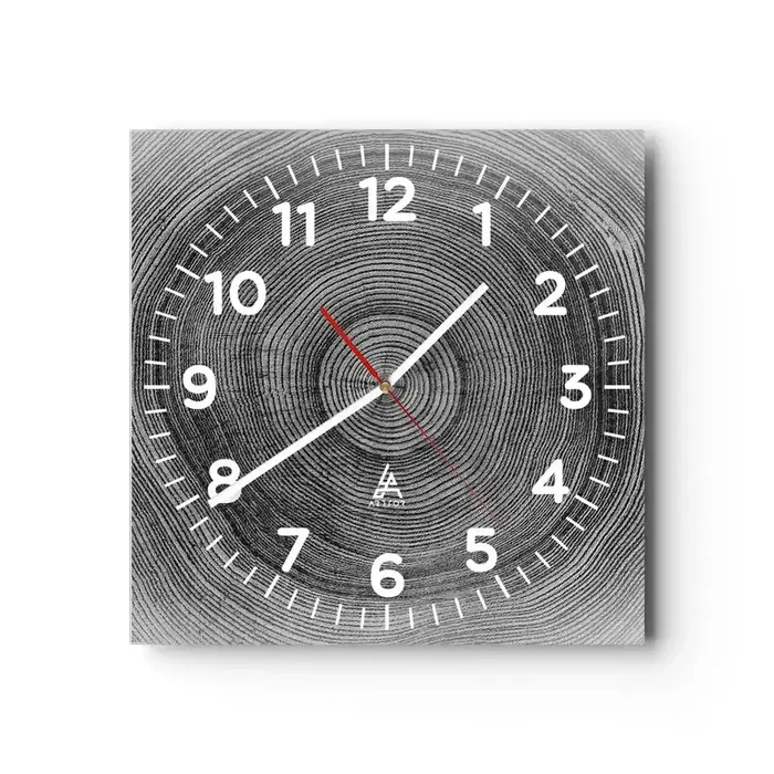 Reloj de pared – Reloj de vidrio – El paso del tiempo – 40×40 cm
