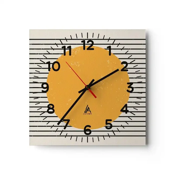 Reloj de pared – Reloj de vidrio – El poder de la sencillez – 40×40 cm