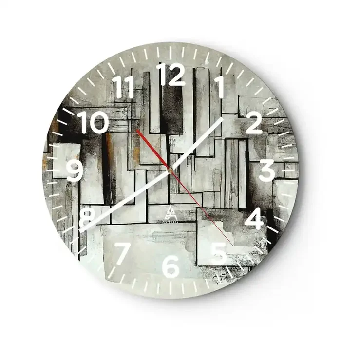Reloj de pared – Reloj de vidrio – El poder de la sencillez – 40×40 cm