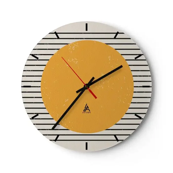 Reloj de pared – Reloj de vidrio – El poder de la sencillez – 40×40 cm