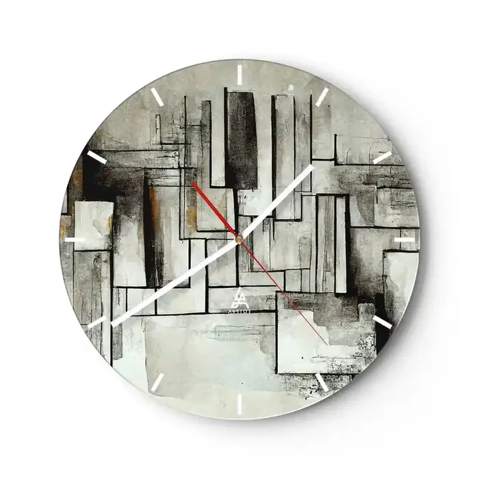 Reloj de pared – Reloj de vidrio – El poder de la sencillez – 40×40 cm