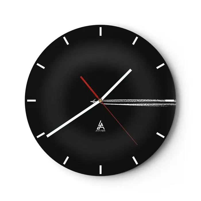 Reloj de pared – Reloj de vidrio – En otra dimensión – 40×40 cm