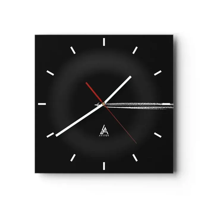 Reloj de pared – Reloj de vidrio – En otra dimensión – 40×40 cm