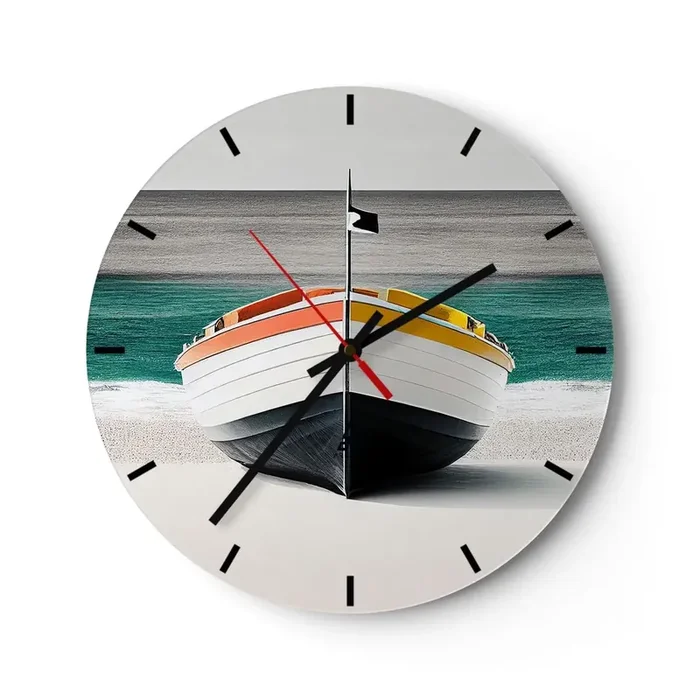 Reloj de pared – Reloj de vidrio – En su lugar exacto – 40×40 cm