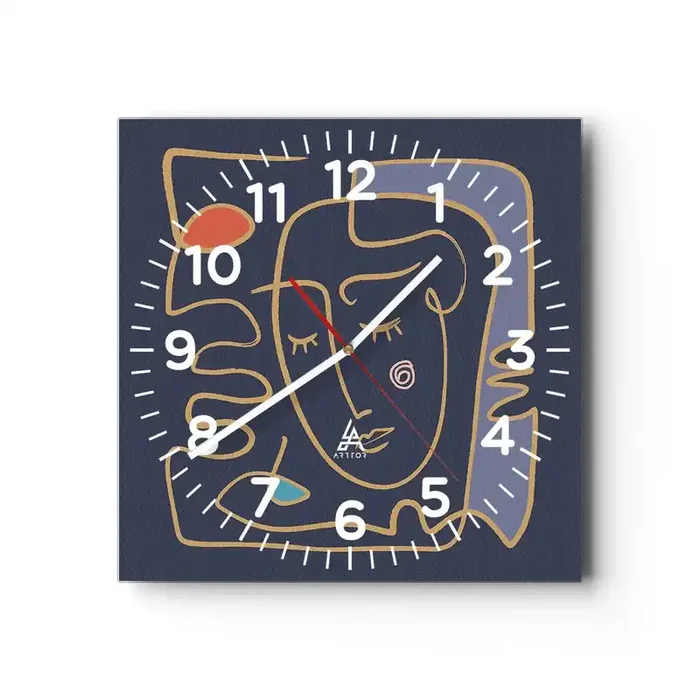 Reloj de pared – Reloj de vidrio – En un maravilloso sueño – 40×40 cm