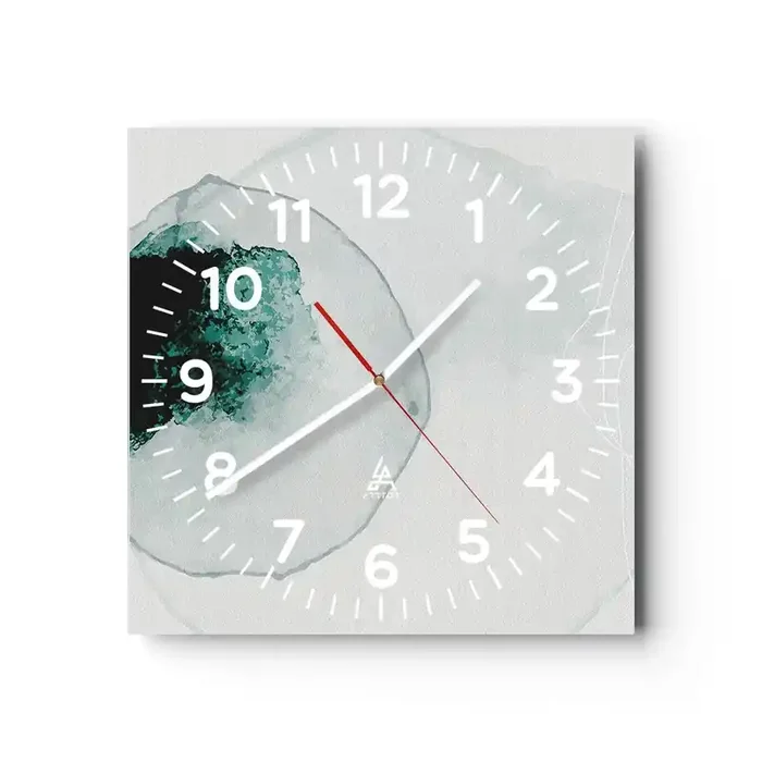 Reloj de pared – Reloj de vidrio – En una gota de agua – 40×40 cm