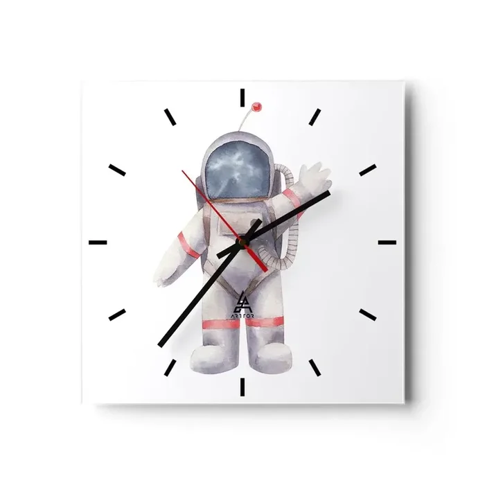 Reloj de pared – Reloj de vidrio – Esto es todo por ahora – 40×40 cm