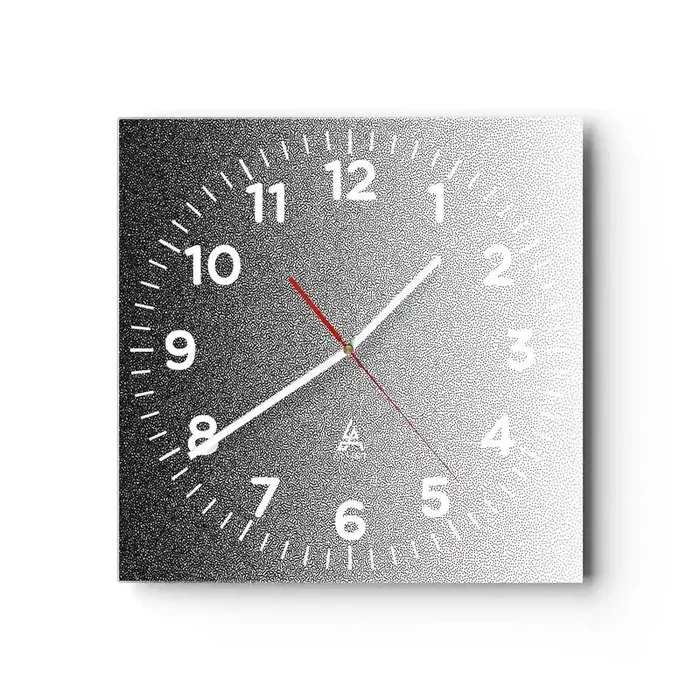 Reloj de pared – Reloj de vidrio – Hacia la luz – 30×30 cm