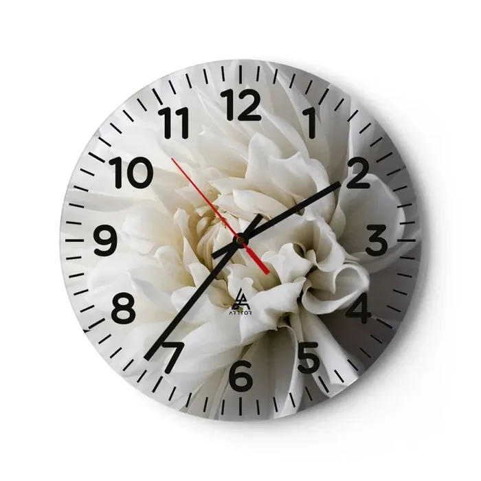 Reloj de pared – Reloj de vidrio – La novia de la mañana – 30×30 cm