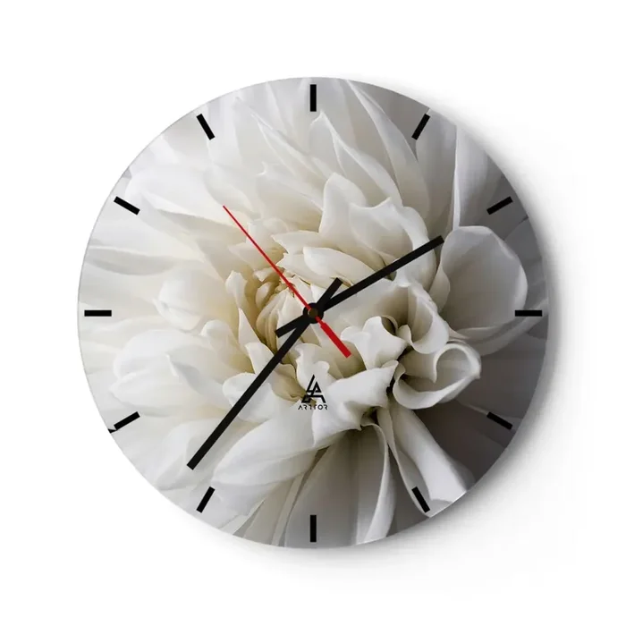 Reloj de pared – Reloj de vidrio – La novia de la mañana – 40×40 cm