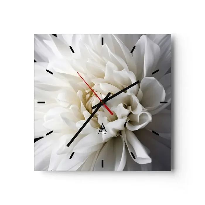 Reloj de pared – Reloj de vidrio – La novia de la mañana – 40×40 cm