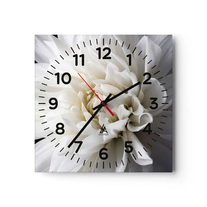 Reloj de pared – Reloj de vidrio – La novia de la mañana – 40×40 cm