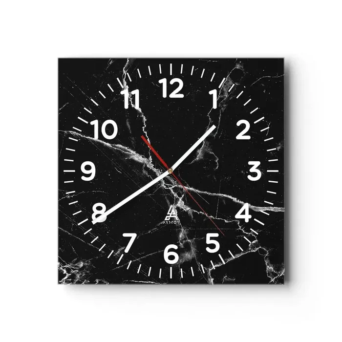 Reloj de pared – Reloj de vidrio – La vida secreta de la piedra – 30×30 cm
