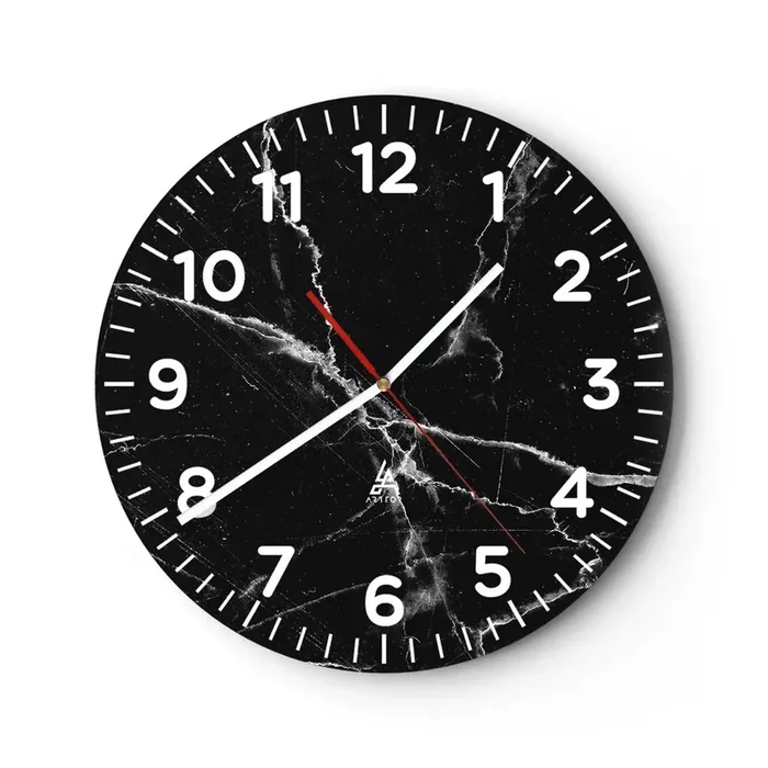 Reloj de pared – Reloj de vidrio – La vida secreta de la piedra – 40×40 cm