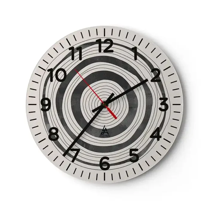 Reloj de pared – Reloj de vidrio – Lo importante es lo que hay entre medias – 40×40 cm