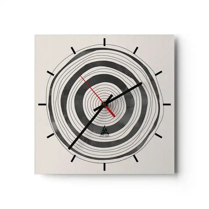 Reloj de pared – Reloj de vidrio – Lo importante es lo que hay entre medias – 40×40 cm