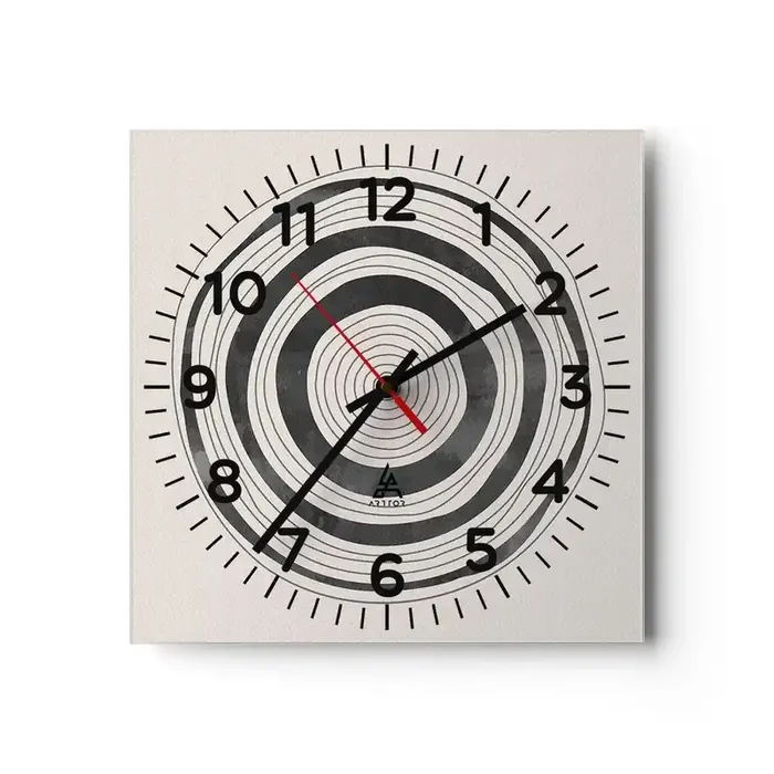 Reloj de pared – Reloj de vidrio – Lo importante es lo que hay entre medias – 40×40 cm