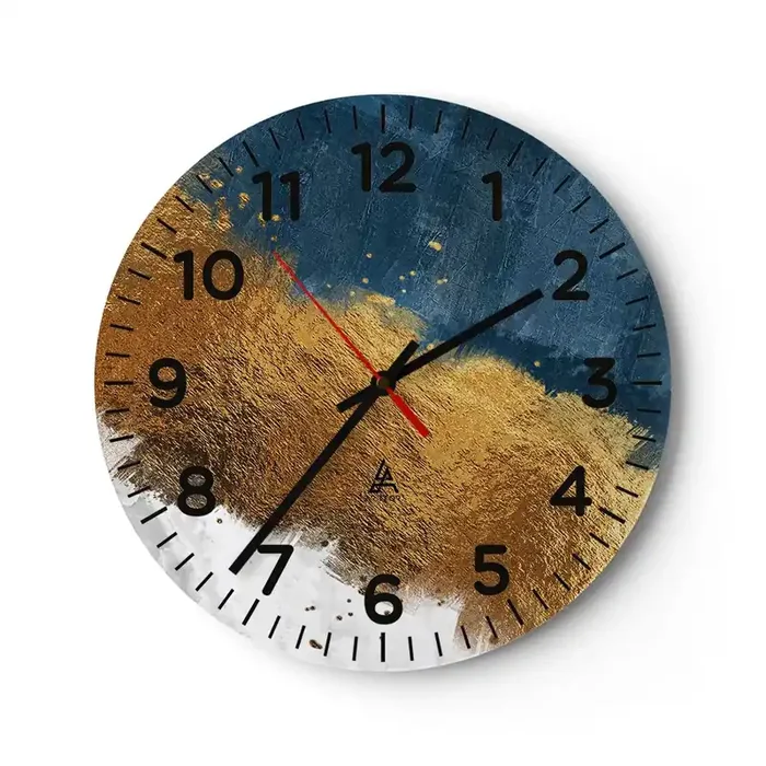 Reloj de pared – Reloj de vidrio – Los colores del verano – 30×30 cm
