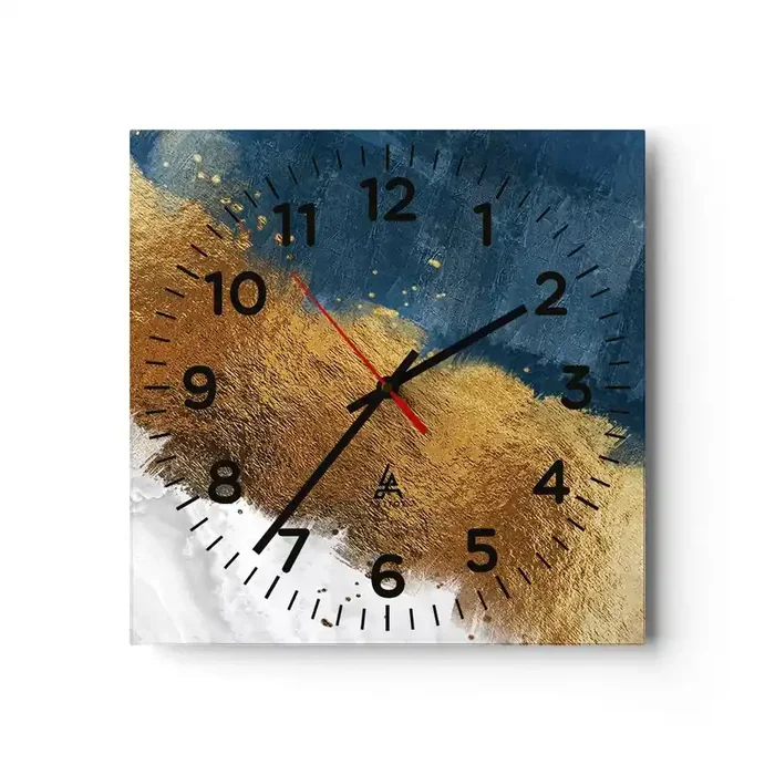 Reloj de pared – Reloj de vidrio – Los colores del verano – 30×30 cm