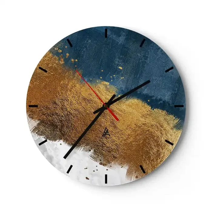 Reloj de pared – Reloj de vidrio – Los colores del verano – 40×40 cm