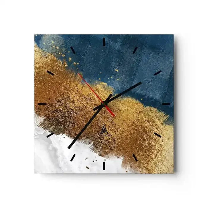 Reloj de pared – Reloj de vidrio – Los colores del verano – 40×40 cm
