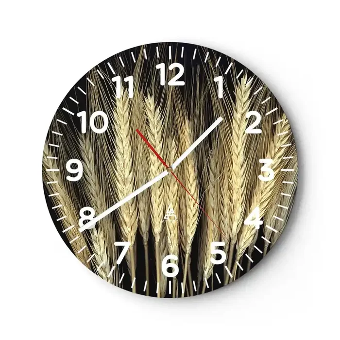 Reloj de pared – Reloj de vidrio – Magia rústica – 30×30 cm