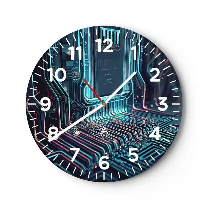 Reloj de pared – Reloj de vidrio – Mi forma de pensar – 40×40 cm