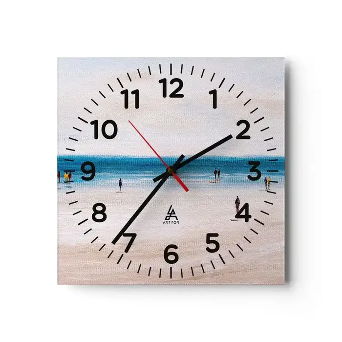 Reloj de pared – Reloj de vidrio – Necesidad natural – 30×30 cm