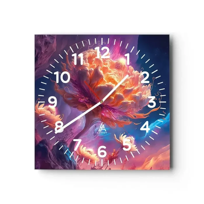 Reloj de pared – Reloj de vidrio – Otro mundo – 30×30 cm