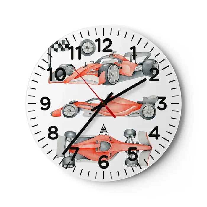 Reloj de pared – Reloj de vidrio – Para alcanzar un sueño – 30×30 cm