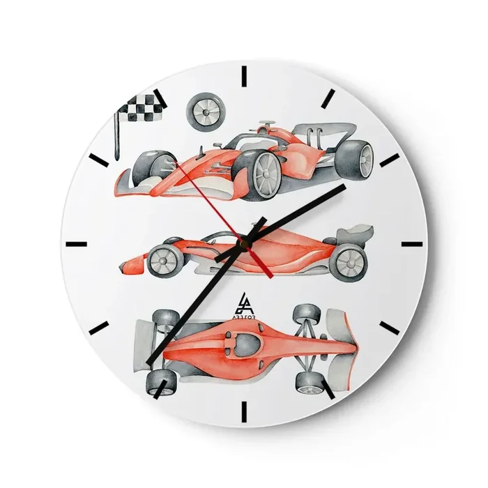 Reloj de pared – Reloj de vidrio – Para alcanzar un sueño – 40×40 cm