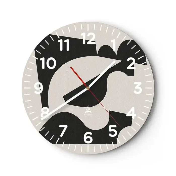 Reloj de pared – Reloj de vidrio – Para automontaje – 40×40 cm
