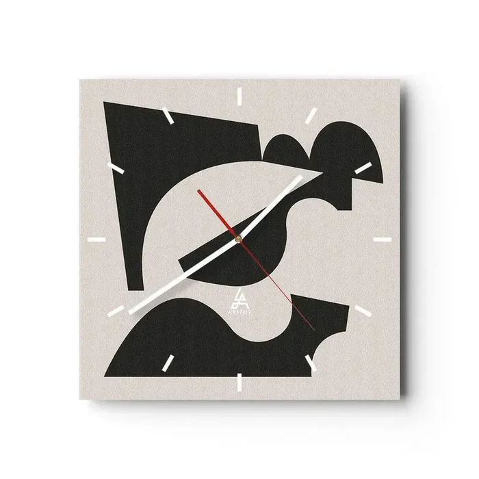 Reloj de pared – Reloj de vidrio – Para automontaje – 40×40 cm