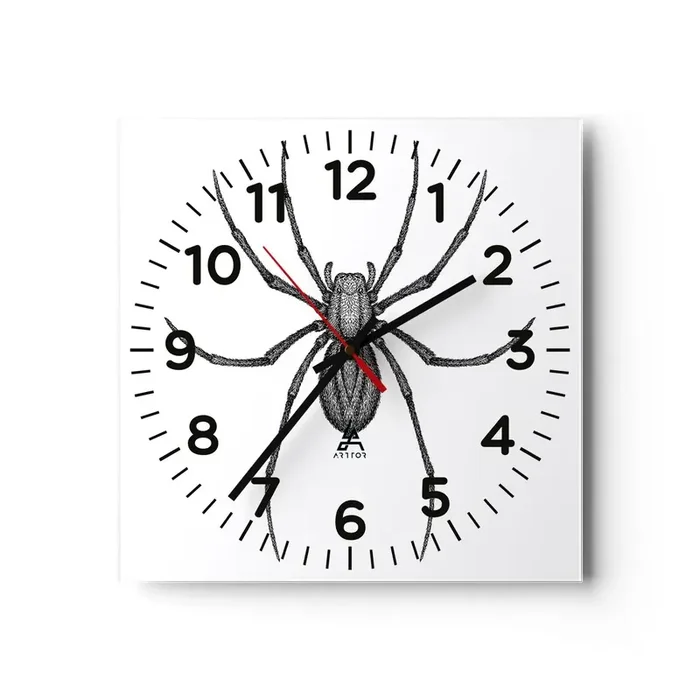 Reloj de pared – Reloj de vidrio – Precisión inquietante – 40×40 cm