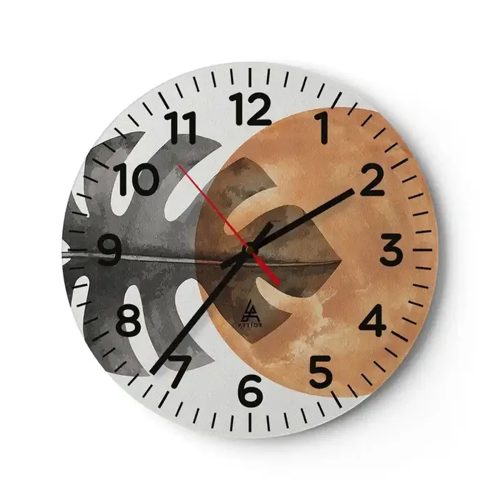 Reloj de pared – Reloj de vidrio – Siempre el sol – 40×40 cm