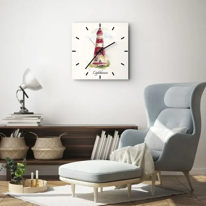 Reloj de pared – Reloj de vidrio – Siempre observando – 30×30 cm