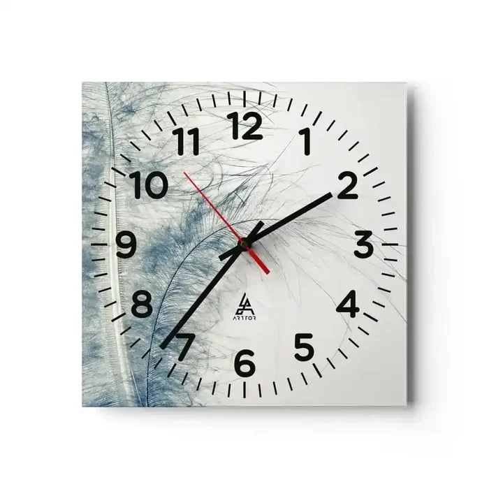Reloj de pared – Reloj de vidrio – Susurro de la naturaleza – 30×30 cm