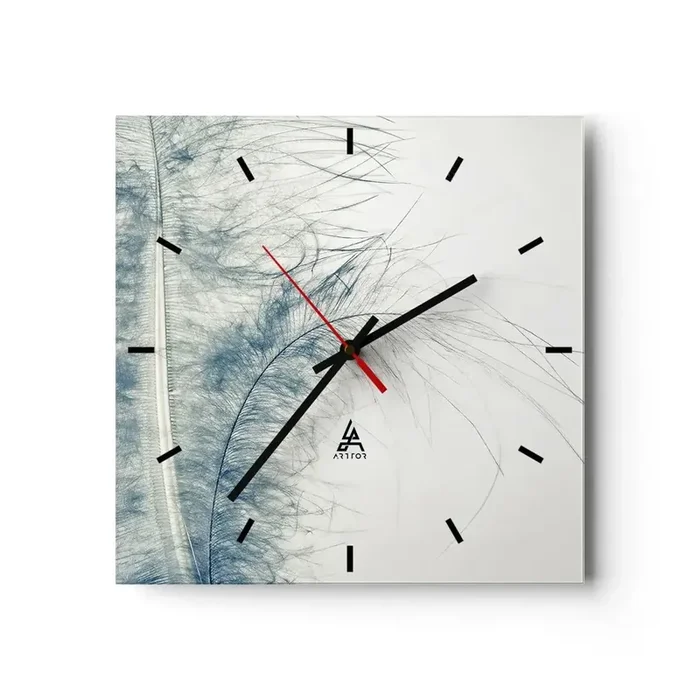 Reloj de pared – Reloj de vidrio – Susurro de la naturaleza – 40×40 cm