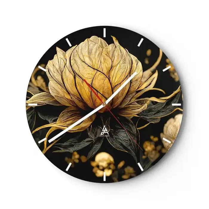 Reloj de pared – Reloj de vidrio – Sutil fragilidad – 40×40 cm