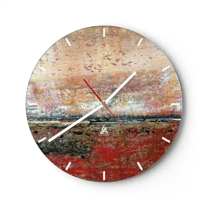 Reloj de pared – Reloj de vidrio – Tal vez sea el mar – 40×40 cm