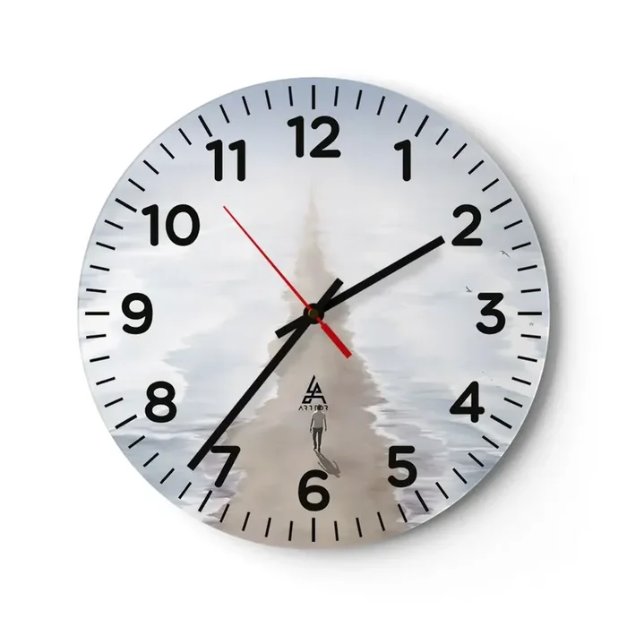 Reloj de pared – Reloj de vidrio – Un futuro brillante – 40×40 cm