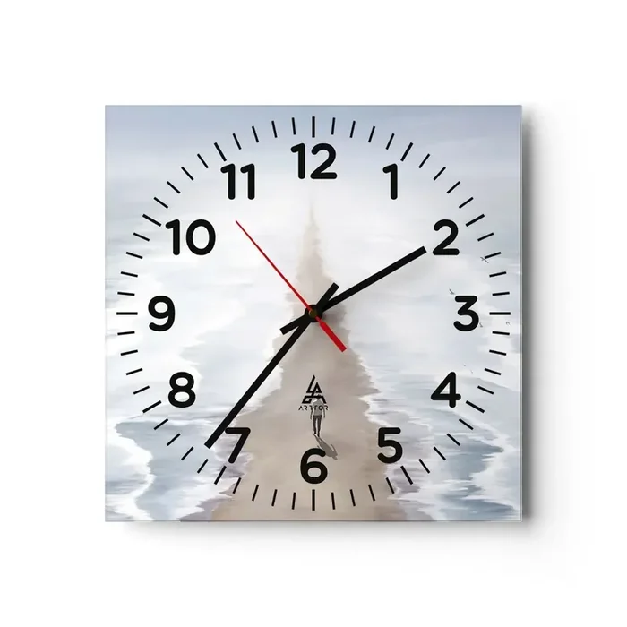 Reloj de pared – Reloj de vidrio – Un futuro brillante – 40×40 cm
