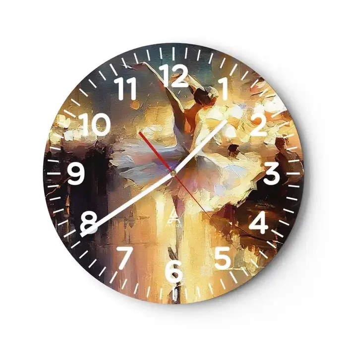 Reloj de pared – Reloj de vidrio – Un milagro en la calle – 30×30 cm