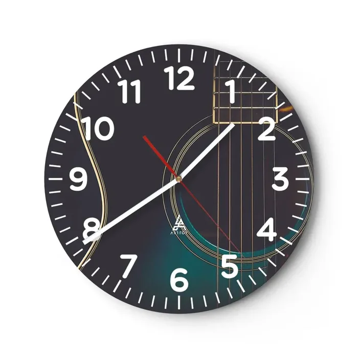 Reloj de pared – Reloj de vidrio – Un momento antes de que suene – 40×40 cm