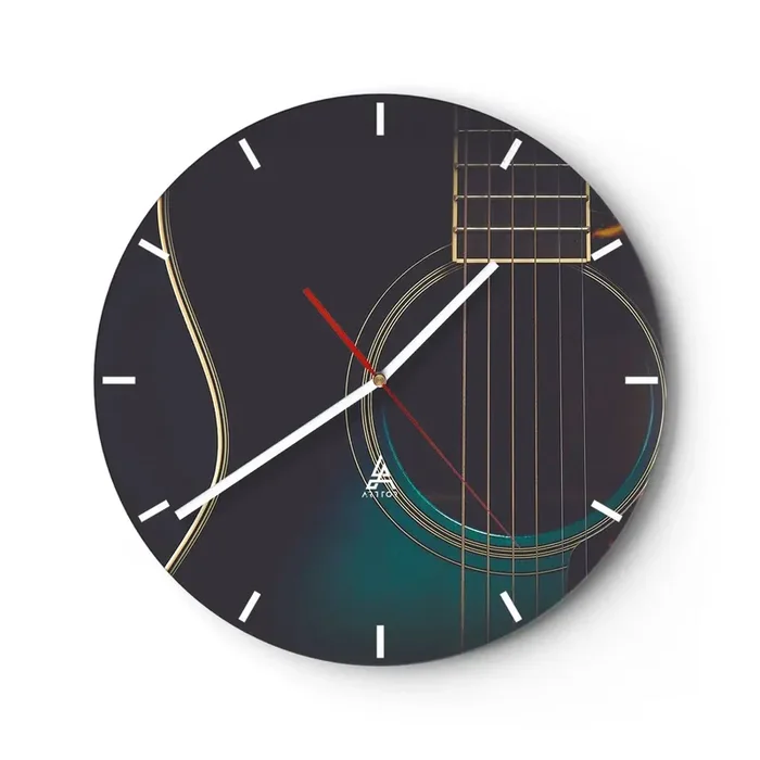 Reloj de pared – Reloj de vidrio – Un momento antes de que suene – 40×40 cm