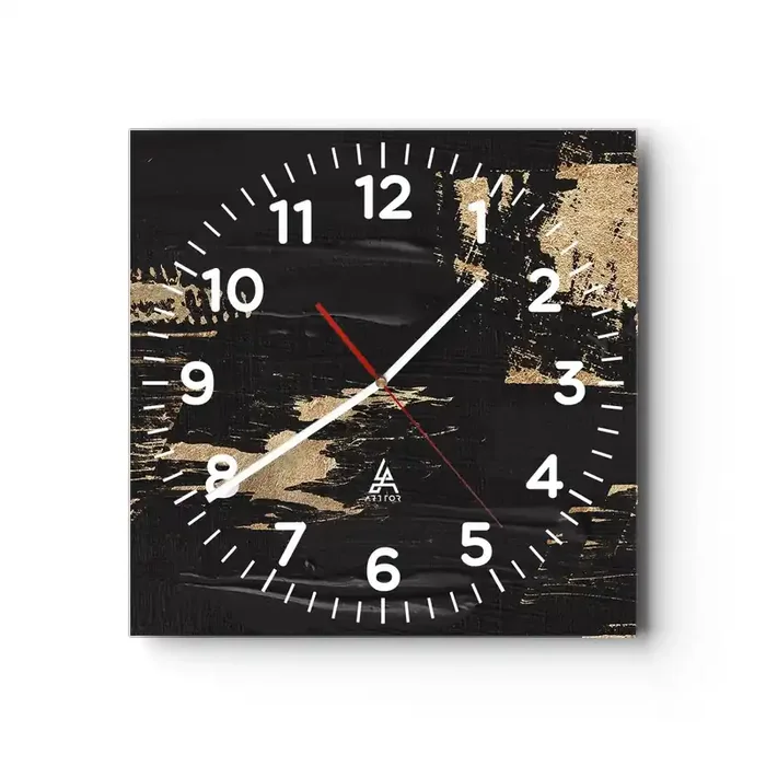 Reloj de pared – Reloj de vidrio – Un rastro de tacto – 40×40 cm