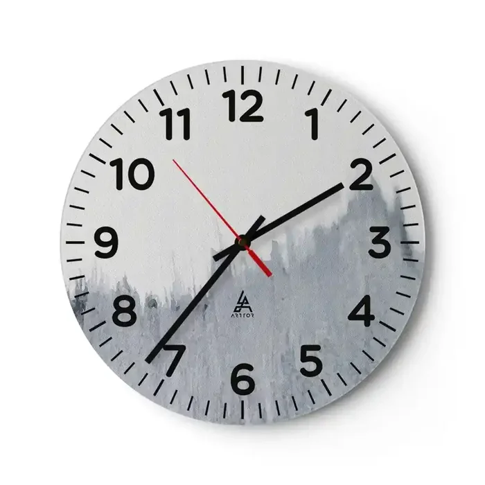 Reloj de pared – Reloj de vidrio – Una señal misteriosa – 30×30 cm