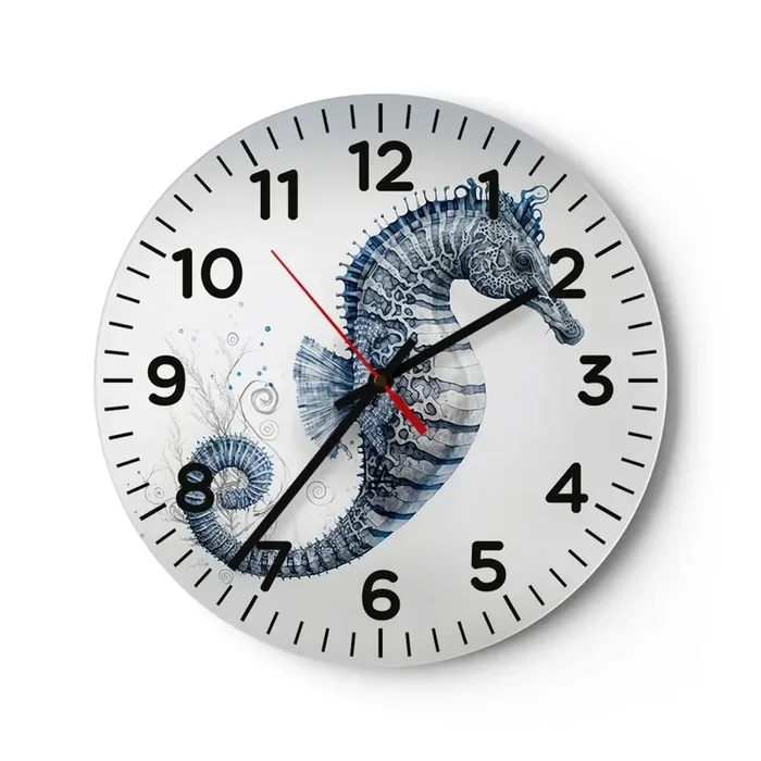 Reloj de pared – Reloj de vidrio – Una sutil broma de la naturaleza – 40×40 cm