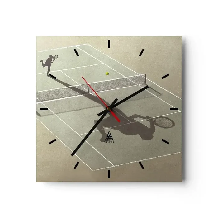 Reloj de pared – Reloj de vidrio – Véncete a ti mismo – 40×40 cm